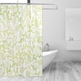 thumbnail image 3 of XMXT Waterproof Shower Curtain Liner with Iron Hooks, Green Leaf Graffiti Prints Shower Curtains for Bathroom Decor Accessories, 72 x 72 inches, 3 of 8