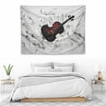 thumbnail image 3 of ONETECH  Funny-Violin-Violins-Violinist-Heartbeat-Gifts For Women Men Tapestry Tapistry Tapestries for Bedroom Living Room Dorm Home Wall Decor Tapestrys for bedroom, 3 of 7