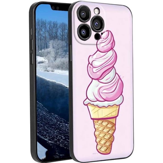 Compatible with iPhone 13 Pro Phone Case, ice-cream47 Case Silicone Protective for Teen Girl Boy Case for iPhone 13 Pro
