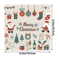 thumbnail image 3 of CUITING Serviettes Jetables Thème Père Noël Doux pour Fête Festive - Lot de 20, 3 of 6