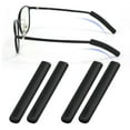 thumbnail image 2 of Pebbuoy 2/4 Pairs Silicone Eyeglasses Temple Tips Sleeve Non-slip Glasses Retainers Lightweight Soft Ear Sock Sleeves for Sunglasses Reading Eyeglasses, 2 of 7