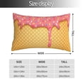 thumbnail image 2 of Salouo Pink Ice Cream Pattern Pillow Cases,1PC Pillow Covers with Envelope Closure Decorative Pillow Case for Bed Couch,Pillows Not Included-20"x30", 2 of 6
