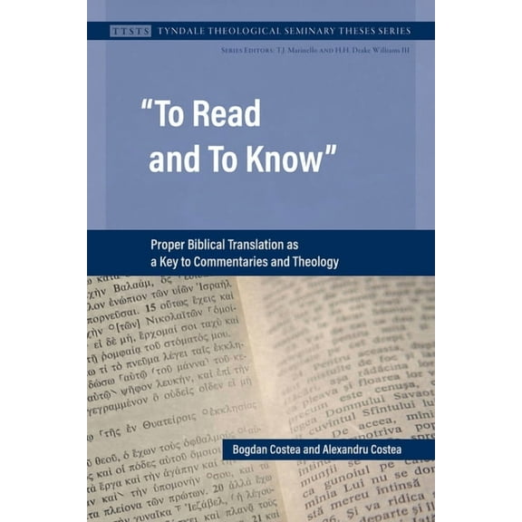 Tyndale Theological Seminary Theses: To Read and To Know (Paperback)