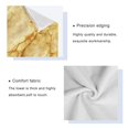 thumbnail image 4 of 3 Sizes of Towel Sets Including Bath Towel Hand Towel and Washcloth for Daily Use Warm Yellow Marble Crack, 4 of 8