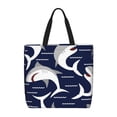 thumbnail image 1 of Fotbe Angry Shark Bolsa Tote con Estampado para Mujer, Bolsos con Cremallera, Bolsa de Hombro Casual de Gran Capacidad con Bolsillos Internos, 1 of 7