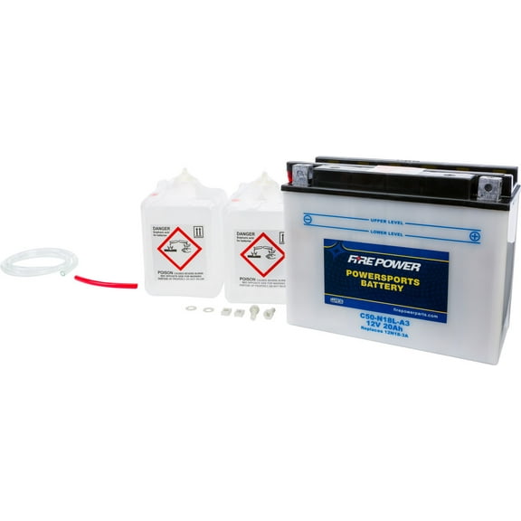 Fire Power Battery W/ACID C50-N18L-A3 Compatible With Honda GL1500 Gold Wing 1988-1993