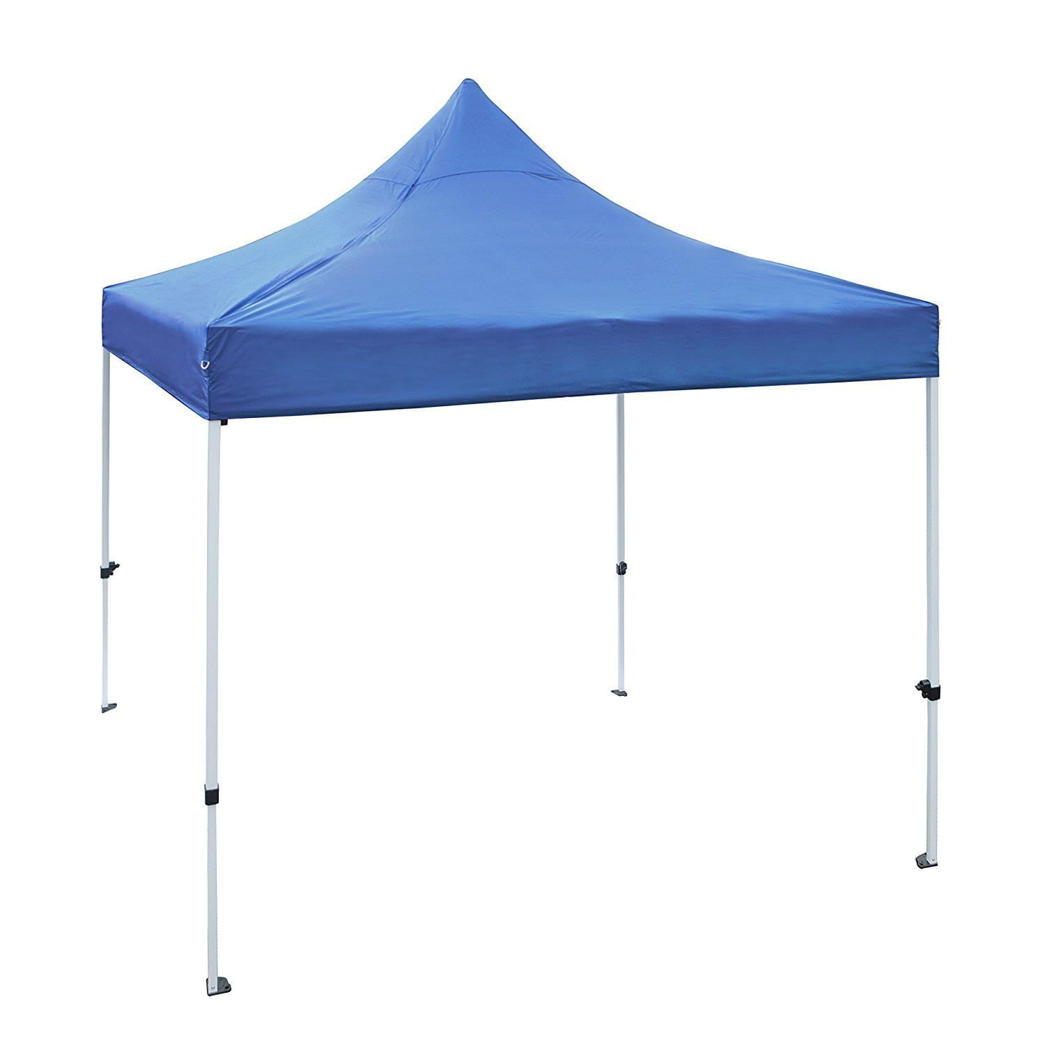 Blue color ALEKO Easy Pop Up Outdoor Collapsible 10' x 10' Gazebo Canopy Tent 