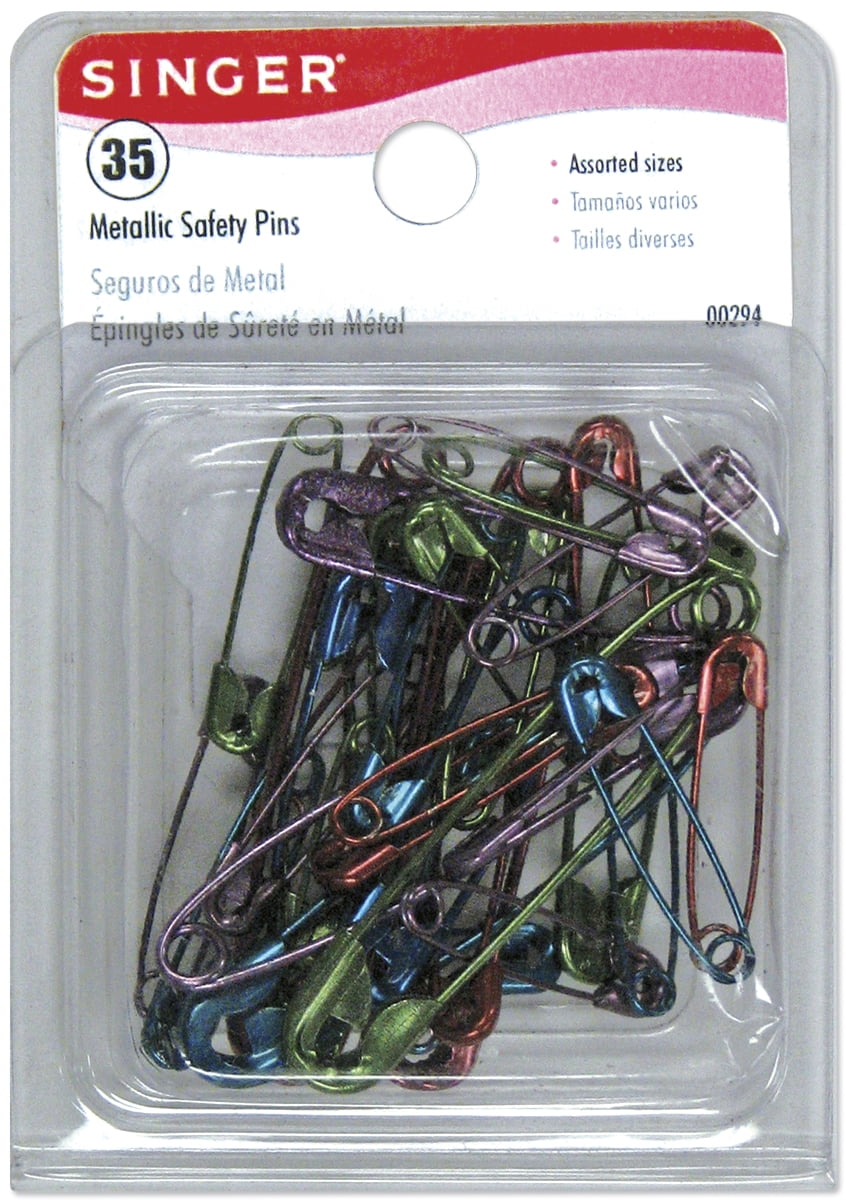Singer Metallic Coated Safety Pins