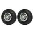 thumbnail image 3 of 1/14 RC Car Front Tires, Front Wheel Hub and Tire Kit High Abrasion Resistance Bump   for RC Modification, 3 of 8