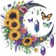 thumbnail image 1 of 5D DIY Con Forma Especial Parcial Arte Girasol Y 30x30cm, 1 of 9