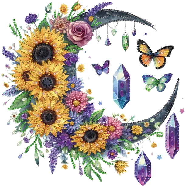 5D DIY Con Forma Especial Parcial Arte Girasol Y 30x30cm