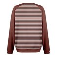 thumbnail image 4 of Wyzesi Chandails en Molleton d'Automne pour Femmes, Mode Décontractée, Rayé, Couleur Unie, avec Poche, Col Rond, Manches Longues, Sweat à Capuche Zippé pour Femmes, Vert, 4 of 5