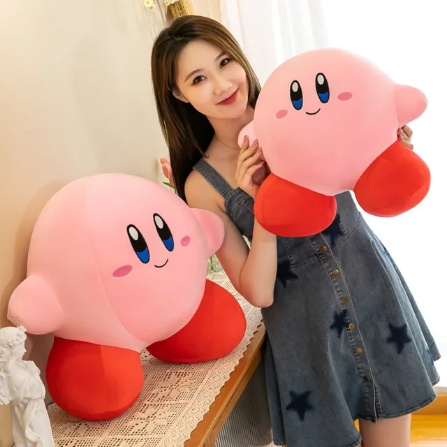 Juguetes de peluche Kirbyed Anime Star, muñeco de peluche suave, muñeco de peluche rosa esponjoso, almohada, decoración de habitación, regalo para niños1605