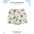 thumbnail image 3 of Disney Pixar Toy Story Boys Cotton Button Up Shirt and Shorts Set, Summer Outfit for Toddler & Little Kids (Ivory, 5), 3 of 5