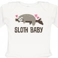thumbnail image 4 of Inktastic Sloth Baby Boys or Girls Long Sleeve Baby Bodysuit, 4 of 5