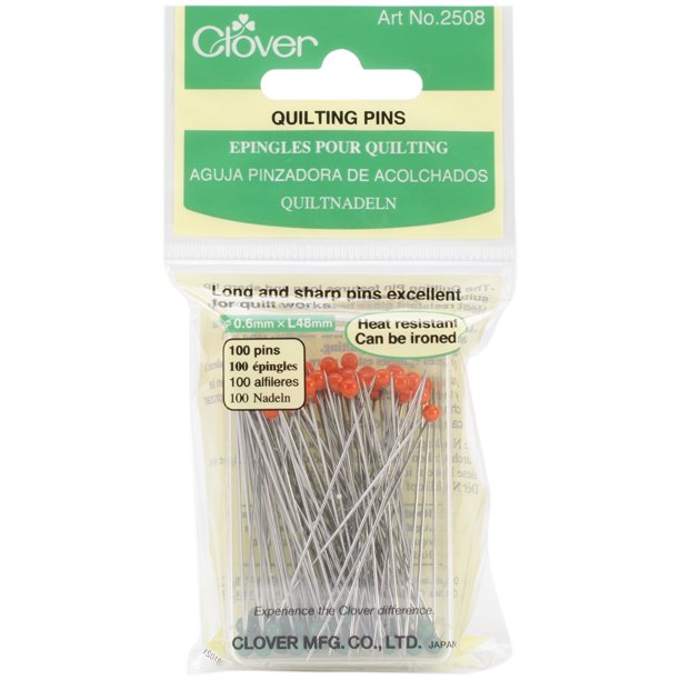 CLOVER Q2508 Quilting Pins100/Pkg
