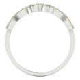 thumbnail image 5 of 0.1 ct Brilliant Round Cut Simulated Yellow Diamond 14k White Gold Stackable Band SZ 6.75, 5 of 6