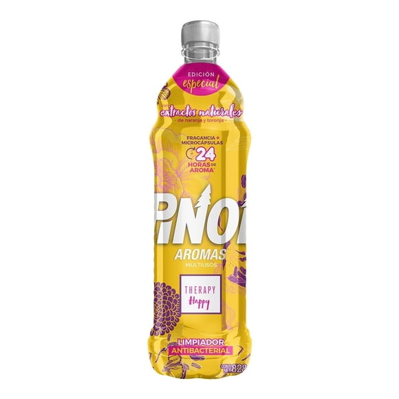 Limpiador líquido Pinol Therapy happy 828 ml