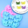 thumbnail image 4 of SHAR Silicone Ice Cube Tray - Butterfly Pattern - Pink, 4 of 5