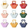 thumbnail image 3 of CSChome Gift Bag 5Pcs Convenient Colorful Mini Handbag Faux Leather Gift Bag for Parties Weddings Decoration, 3 of 7