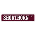 thumbnail image 1 of SHORTHORN Street Sign cow cattle beef farmer farm | Indoor/Outdoor |  30" Wide Plastic Sign, 1 of 1