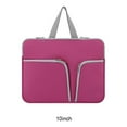 thumbnail image 3 of Maoww Laptop Sleeve Waterproof Computer Case Portable Bag Pocket Carrier Pouch Protector Reusable Compartments Business Storage Rose Red 10inch, 3 of 9