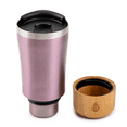 thumbnail image 2 of TAL Stainless Steel Bamboo Tumbler Water Bottle 16 fl oz, Pink, 2 of 10