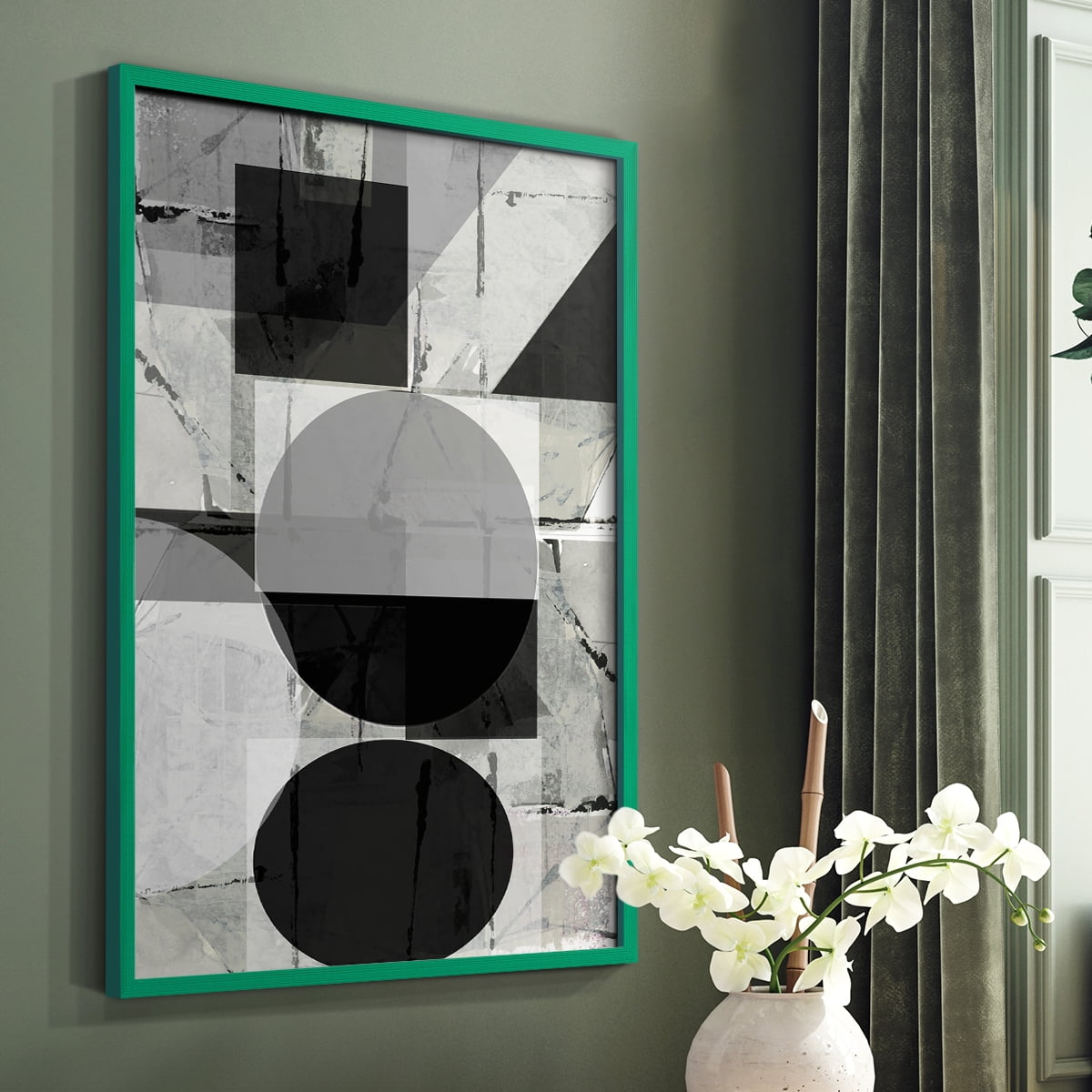 Abstract Neutrality II in Paper Solid Wood 11 x 14 Framed Print