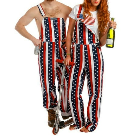 

Blotona Womens Mens American Flag Overalls New 4th Of July Jumpsuit For Independence Day
