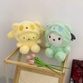 thumbnail image 4 of Muñeco de peluche de 25 cm de Sanrio Kuromi Cinnamoroll con disfraz de travestismo Hello Kitty Kawaii My Melody Anime de dibujos animados, regalo de Navidad, 4 of 5
