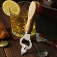 thumbnail image 4 of Multi Functional Stainless Metal Rubber Wood Handle Can Opener, 4 of 6