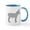 White/Blue Inside, variant on CafePress - Donkey - 11 oz Ceramic Mug - Novelty Coffee Tea Cup