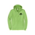 thumbnail image 1 of Gravity Outdoor Co. Zip-Up Hoodie - Lime - Black Logo - Small, 1 of 2