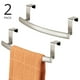 thumbnail image 2 of Toallero con diseño en forma de barra de acero para colocar sobre puerta para cocina, paquete de 2, 2 of 9