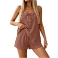thumbnail image 2 of Sokhug Two Piece Outfit Sets for Women Bow Front Tube Top and Elastic Waist Shorts Set Casual Summer Loungewear, 2 of 9