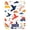 Bird Silhouette and Clouds, variant on Haosy Kitchen Scale 11lb/5kg 0.1g Precision Digital Food Scale weight Grams Ounces and Pounds, Anchors Boats Dots