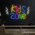 thumbnail image 2 of Glowneon Kids Zone Neon Sign, Kids Room Led Sign, Playroom Wall Decor, 2 of 4