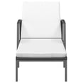 thumbnail image 2 of vidaXL Chaises Longues 2 Pcs avec Table en Rotin Poly Noir, 2 of 5