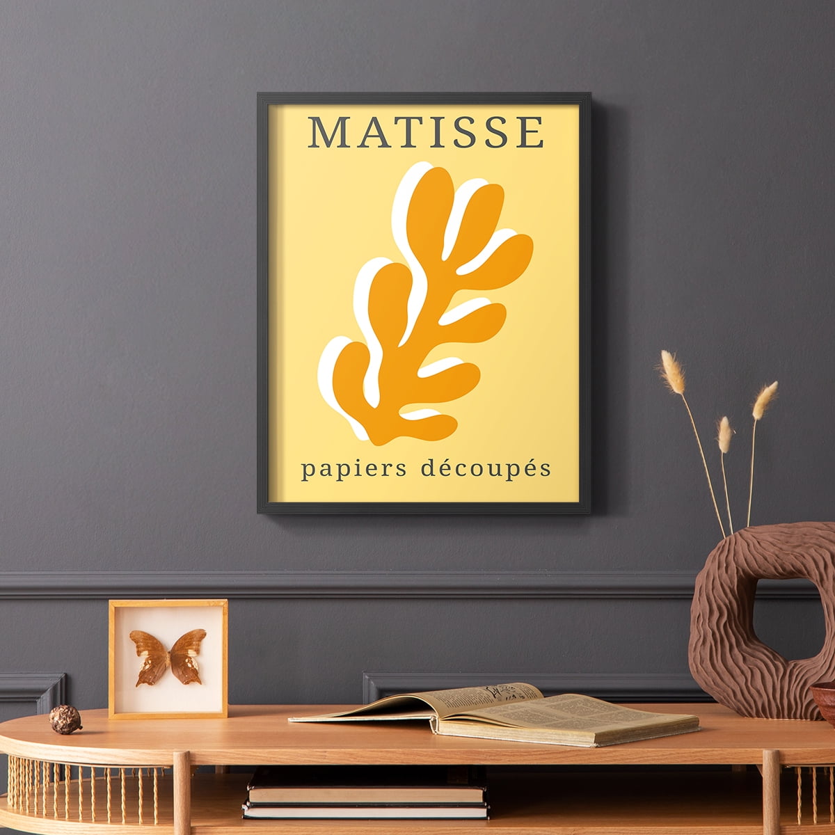 Matisse CCCLIX in Black Solid Wood 22 x 28 Framed Print