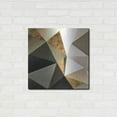 thumbnail image 3 of Luxe Metal Art 'Gold Polygon Wall I' by Alonzo Saunders, Metal Wall Art, 24"x24", 3 of 7