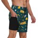 thumbnail image 2 of Balery Camping Bañador para hombre, shorts de playa de secado rápido con entrepierna y forro de compresión-Medium, 2 of 6