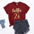 thumbnail image 1 of Hauts d'Été Grande Taille pour Femmes à Manches Courtes, T-Shirts Imprimés Grande Taille Col Rond, T-Shirts Graphiques Amusants à Manches Courtes, T-Shirt Col en V pour Femmes en Liquidation, 1 of 4