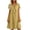 *Yellow, variant on VBVC Women's Cotton Linen Tie Neck Midi Dress , Ladies' Casual Short Sleeve Shift Dress , Summer Solid Color Tunic Dress For Women, S-2XL