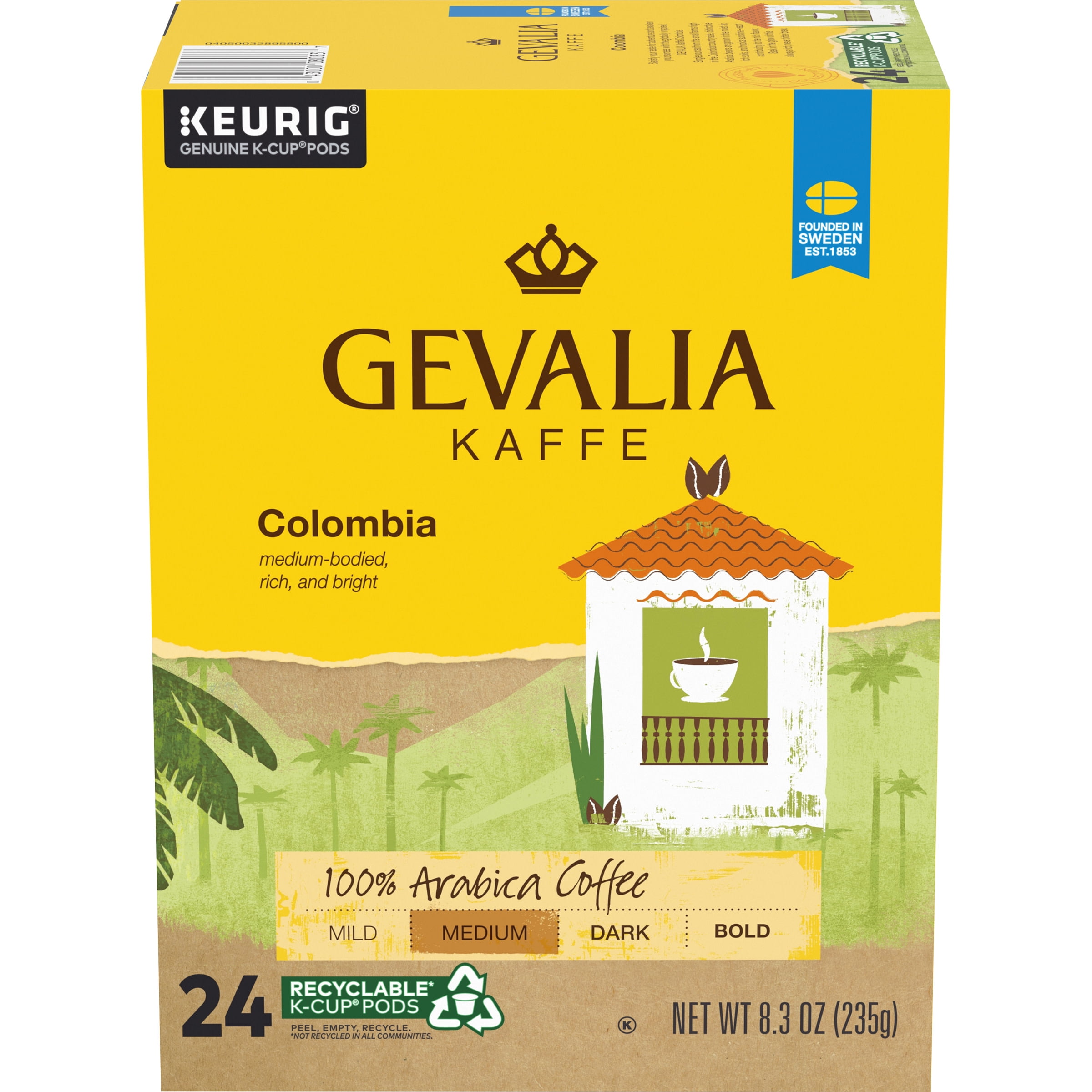Gevalia Colombian Coffee KCup Pods, 24 ct Box