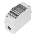 thumbnail image 3 of 500V DC Solar PV Combiner Box with IP65 Waterproof Protection, 32A Miniature Circuit Breaker, 1-String Input/Output, Overvoltage/Overload/Thunder Protection, Polycarbonate-ABS Enclosure, Transparent, 3 of 6
