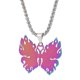thumbnail image 1 of piezas de collar de llama de mariposa, accesorios de moda de acero inoxidable para hombres y mujeres --- Código de producto 50545, 1 of 5