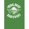 thumbnail image 2 of Men's Star Wars Father's Day Yoda Best Dad Ever  Graphic Tee Kelly Heather 3X Large, 2 of 4