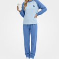 thumbnail image 2 of ITSAME Girls 2 Piece Loungewear Outfit Raglan Sleeve Crewneck Pullover and Pants Warm Sleepwear Set Size 9, 2 of 6