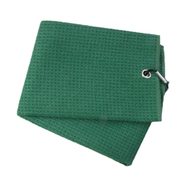 Toalla de golf Golf Bag Toalla para hombres Mujeres Convenientes cómodas cómodas absorción de agua Toalla de limpieza de golf con carabinero
