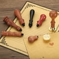 thumbnail image 6 of Uxcell Wax Seal Stamp Handle Only Wooden Handle Replacement Sealing Stamp Handles Style 2, Red, 6 of 6
